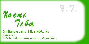 noemi tiba business card